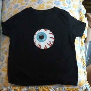 Mishka Black Tee with Eye Graphic